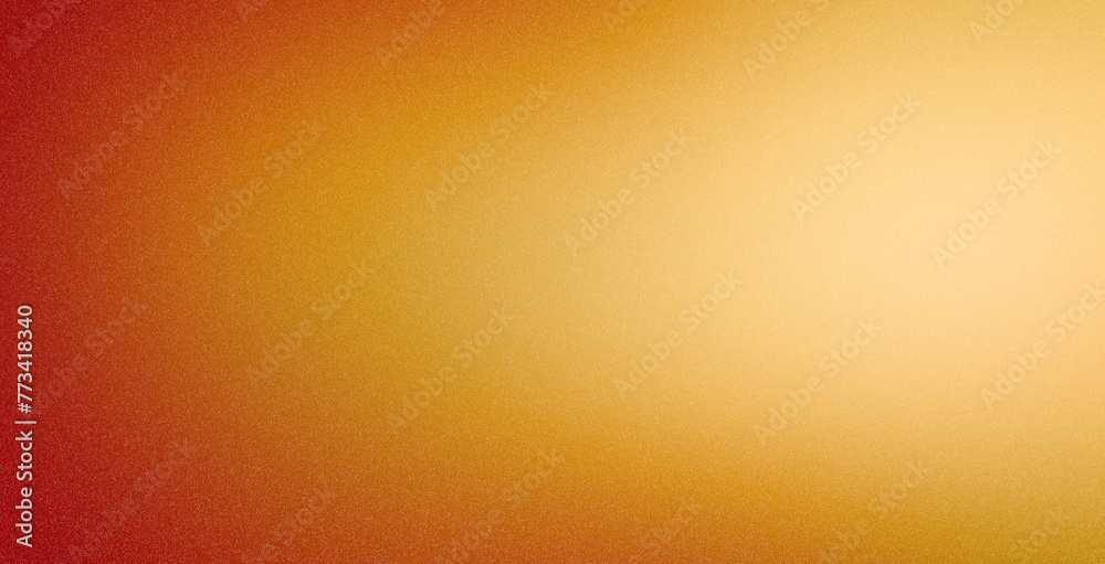 Wall mural orange white gradient background, grainy texture smooth color gradient noise texture, copy space