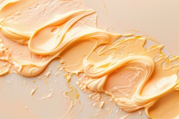 Gel Texture. Cosmetic Skincare Cream with Smears of Gel Texture on a Light Background