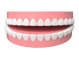 Healthy fresh Teeth, teeth treatment design element, 3d rendering.