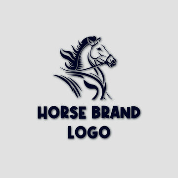 Elegant horse logo icons. Royal stallion symbol design. Equine stables sign. Equestrian brand emblems. Vector illustration design