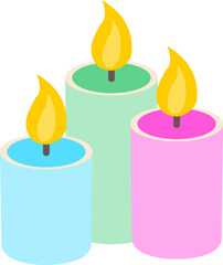 Candle illustration or vector image, candle clipart, candle image vector, candle isolated vector art