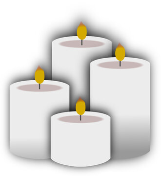 Candle illustration or vector image, candle clipart, candle image vector, candle isolated vector art