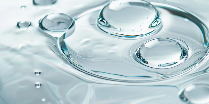 Clear gel serum texture. Liquid skincare cream background