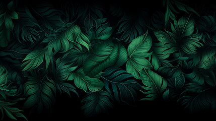 Nature green tropical leaves - 773425302