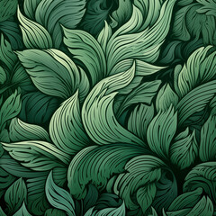 Nature green tropical leaves - 773425331