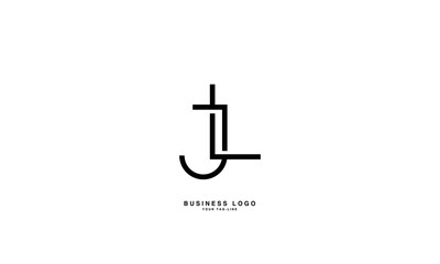 JL, LJ, J, L, Abstract Letters Logo Monogram