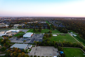 aerial view in Spring Texas