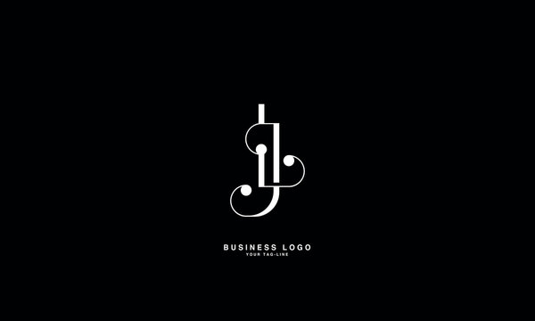 JL, LJ, J, L, Abstract Letters Logo Monogram