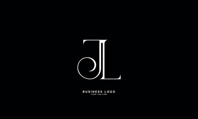 JL, LJ, J, L, Abstract Letters Logo Monogram