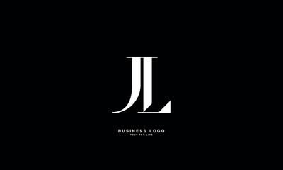 JL, LJ, J, L, Abstract Letters Logo Monogram