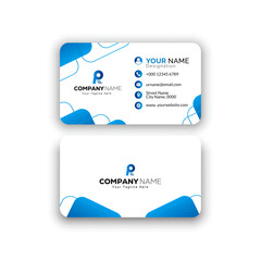 Corporate creative and modern Stylish Professional Business card template design (Double sided)