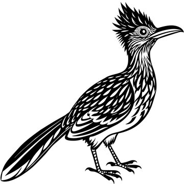 recommend clip art: roadrunner silhouette vector art illustration
