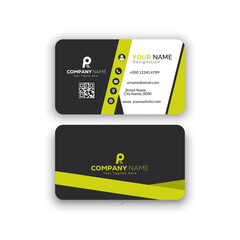 Corporate creative and modern Stylish Professional Business card template design (Double sided)