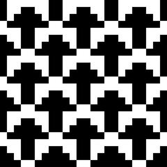 Figures ornament. Shapes ornate. Seamless pattern. Folk wallpaper. Embroidery background. Tribal motif. Ethnic mosaic. Digital paper, textile print, web design, abstract illustration. Vector art.