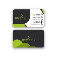 Corporate creative and modern Stylish Professional Business card template design (Double sided)
