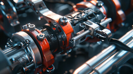 Obraz premium An accurate pipe cutter for clean and precise cutting of pipes in plumbing and industrial applications