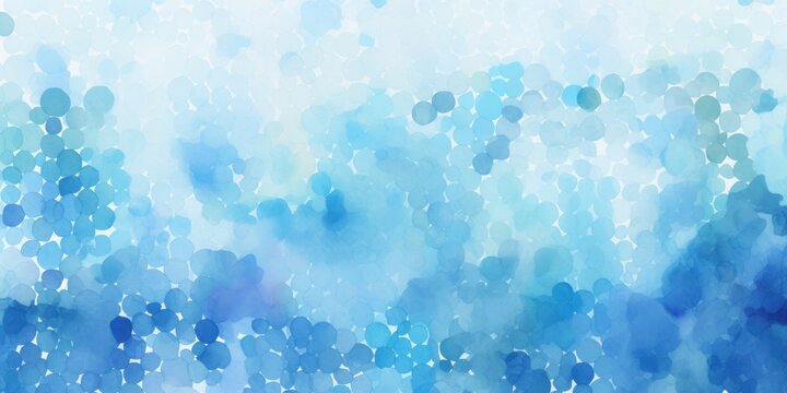 Sky Blue watercolor abstract halftone background pattern