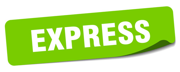 express sticker. express label
