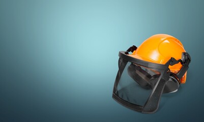 Safety helmet, personal protective safe equipment concept