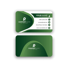Corporate creative and modern Stylish Professional Business card template design (Double sided)