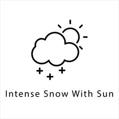 Intense Snow With Sun icon