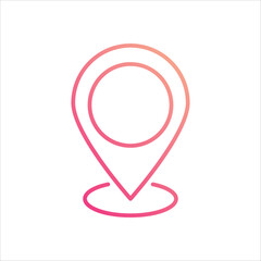 Pin  icon editable stock vector icon