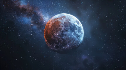 space galaxy concept , planet in space background , space for text 