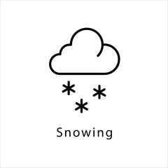 Snowing icon