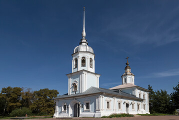 Fototapeta na wymiar Alexander Nevsky Church on Cathedral Square in Vologda. Russia