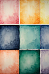 Abstract Geometric Watercolor Background