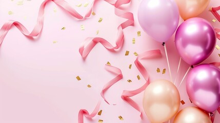 happy birthday background with colorful balloons, concept of enlivening a birthday, for a birthday...