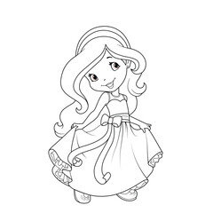 Coloring pages Cinderella little princess