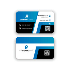 Corporate creative and modern Stylish Professional Business card template design (Double Sided)