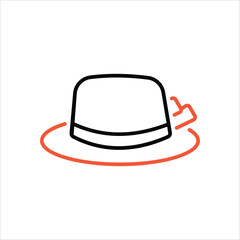 Hat  icon editable stock vector icon