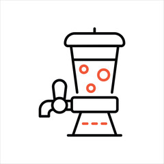 Beer Tap icon editable stock vector icon