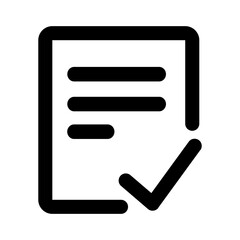 Safe and reliable document handling black outline icon pack