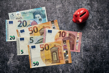pound sterling, euro