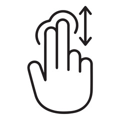 Hand icon, directions