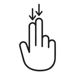 Hand icon, directions