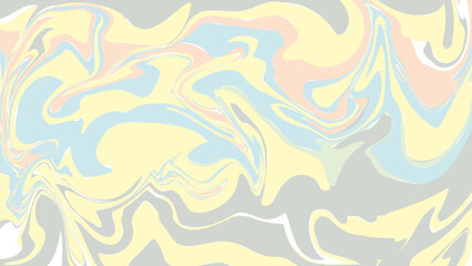 Abstract drawing in fluid art style, pastel colors, vector painting