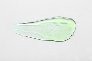 Sample of gel on white background