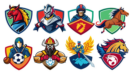 huge-set-of-colorful-sports-logos--emblems--logos vector illustratio