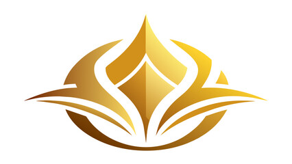 golden logo vector illustration