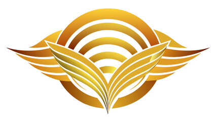 Fototapeta premium golden logo vector illustration