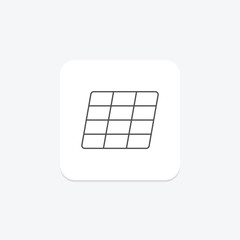 Solar Energy Grid icon, energy, grid, power, renewable, editable vector, pixel perfect, illustrator ai file