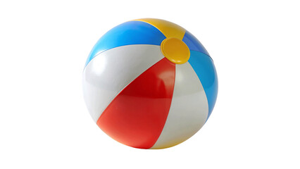 Beach ball isolated on Transparent background.