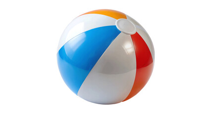 Beach ball isolated on Transparent background.