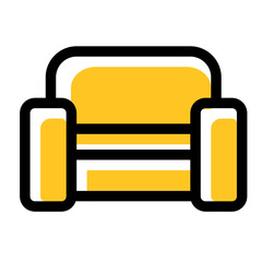 Home furnishing products multi colored icon pack