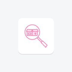 Product Search icon, search, find, discover, explore, editable vector, pixel perfect, illustrator ai file