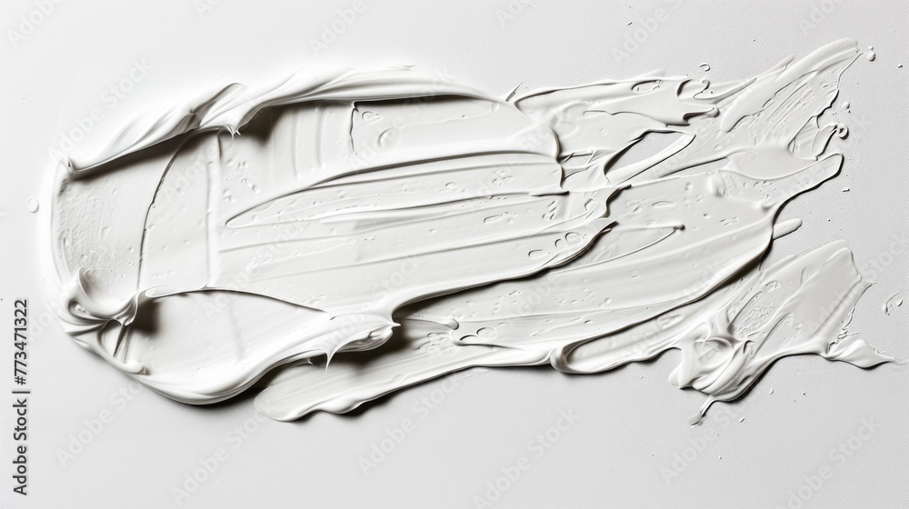Poster close up of white paint on a white surface. suitable for design projects